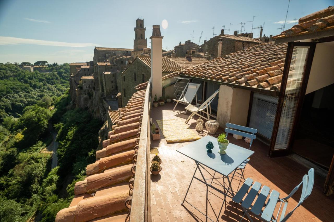 Ferienwohnung Le Antiche Viste Pitigliano Exterior foto